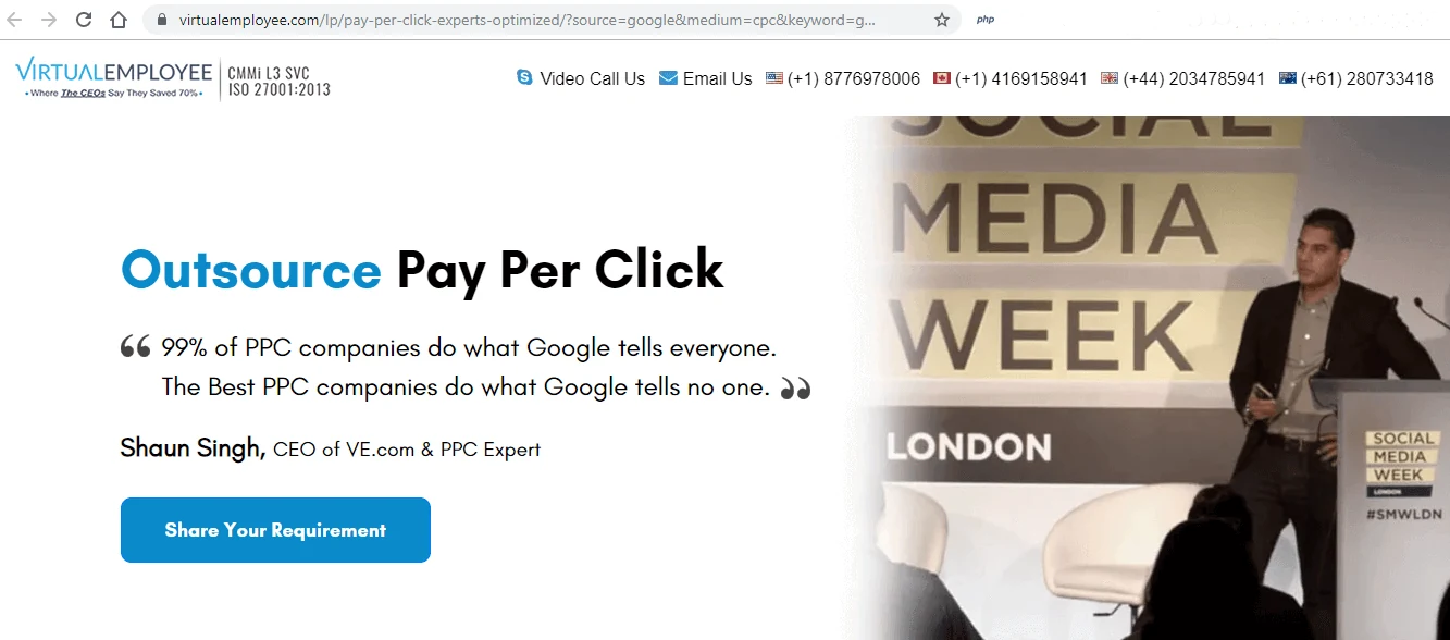 Landing page optimisation: add statistics to your headline